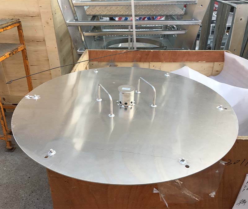 Circular Plate Galvanized Cover for Industrial Equipment Components