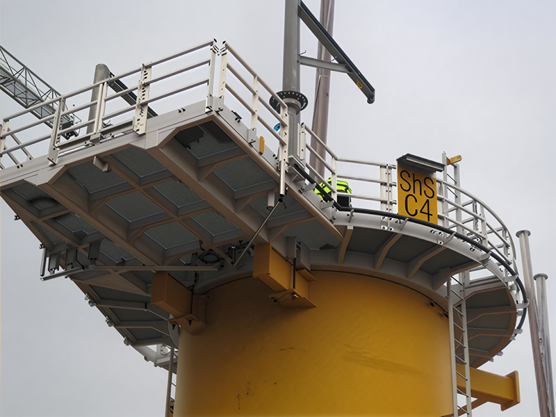 Steel Aluminum External Platform for Offshore Wind Turbine