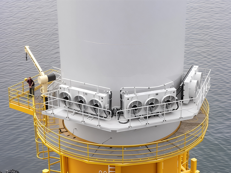 Steel Aluminum External Platform for Offshore Wind Turbine