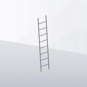 Galvanized Long Straight Ladder for Wind Turbine Tower