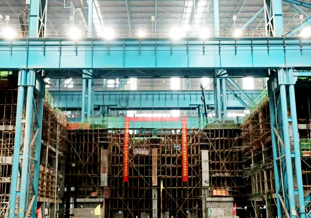 The World's First 400mm Thick Double Flow Slab Continuous Casting Machine